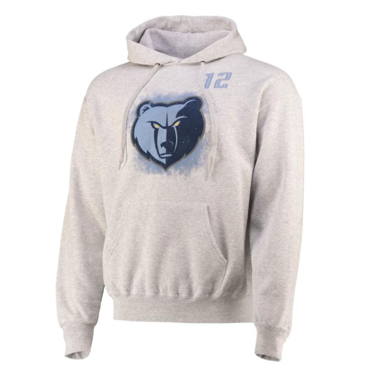 NBA Memphis Grizzlies Graphic Print Hoodie Gray Pullover 13322213