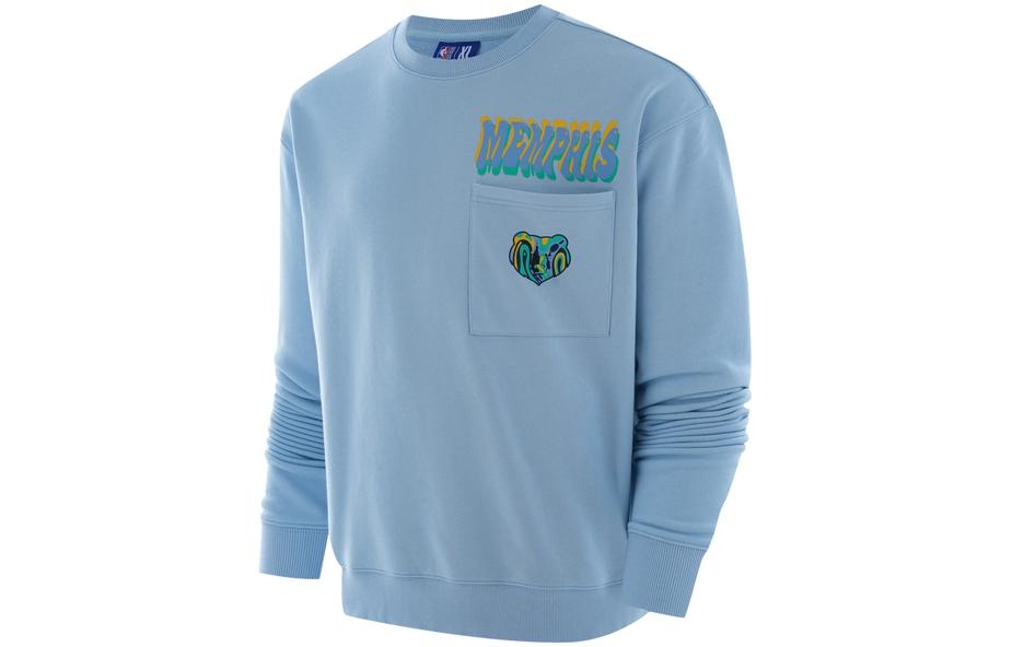 NBA Memphis Grizzlies Logo Crewneck Sweatshirt - Light Blue () F3APFA22CR13637MEM