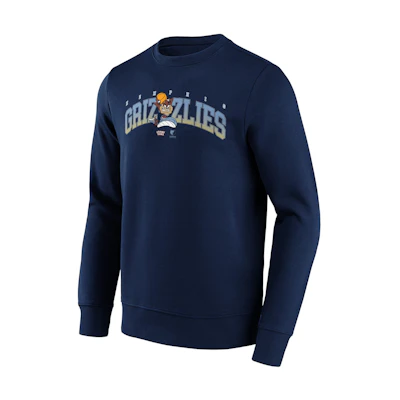NBA Memphis Grizzlies Looney Tunes Taz Navy Crewneck Sweatshirt 13327614