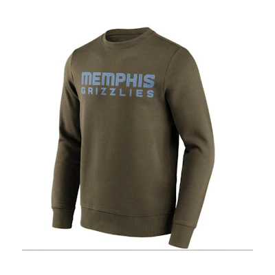 NBA Memphis Grizzlies Wordmark Crewneck Pullover Sweatshirt Men’s Green 201426719