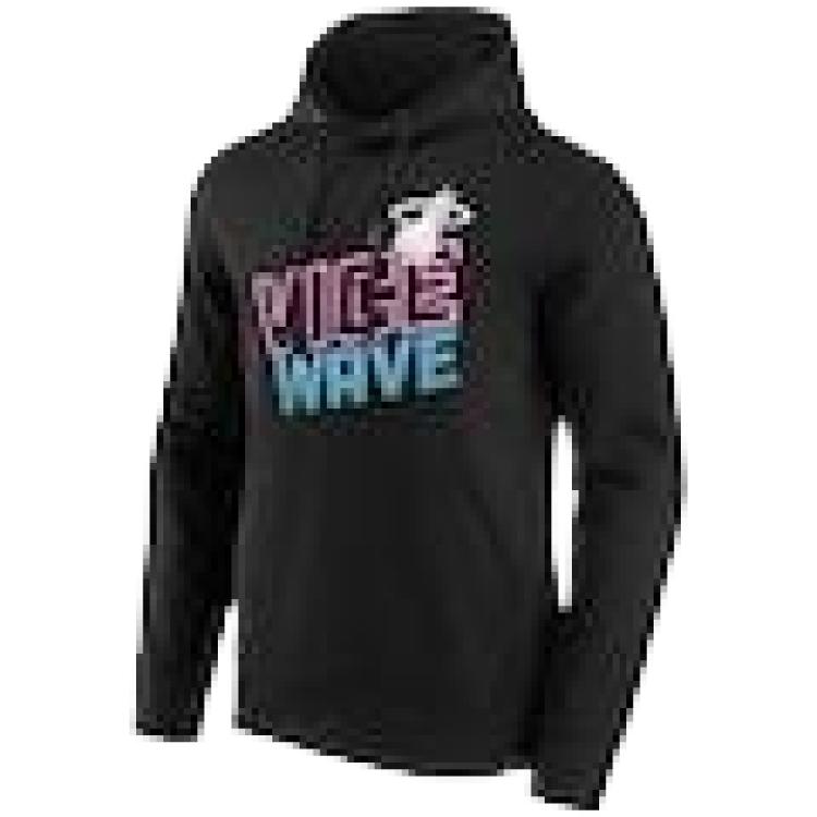 NBA Miami Heat Black Pullover Hoodie with Letter Print for Men 12089119