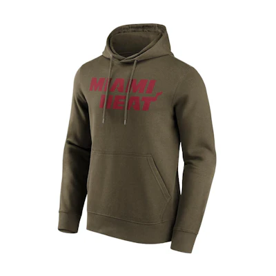 NBA Miami Heat Green Wordmark Hoodie Fashion Drawstring Pullover 12088615