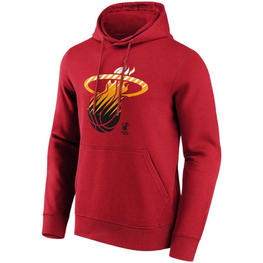 NBA Miami Heat Red Hoodie Long Sleeve Sweatshirt 12085639