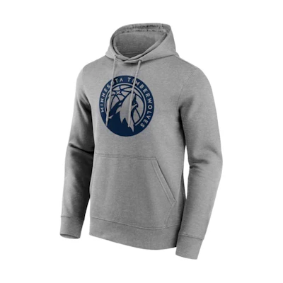 NBA Minnesota Timberwolves Animal Logo Hoodie Gray Long Sleeve Sweatshirt 12088815