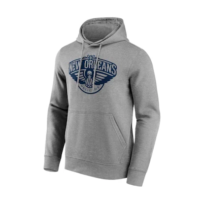 NBA New Orleans Pelicans Fanatics Gray Cozy Long Sleeve Hoodie 12088817