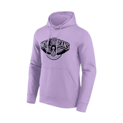 NBA New Orleans Pelicans Fanatics Purple Logo Print Hoodie 200360813