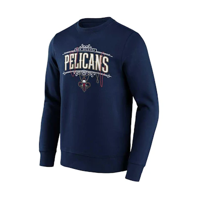 NBA New Orleans Pelicans Hometown Graphic Crew Blue Pullover Sweatshirt Men 12089186