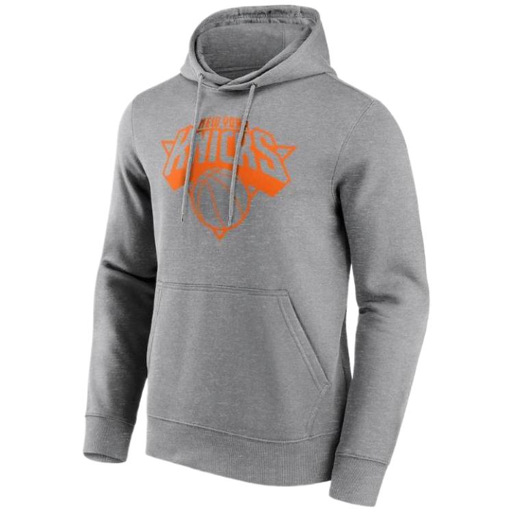 NBA New York Knicks Fanatics Hoodie Grey Printed Long Sleeve Sweatshirt 12088777