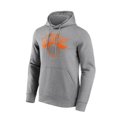 NBA New York Knicks Fanatics Hoodie Grey Printed Long Sleeve Sweatshirt 12088777