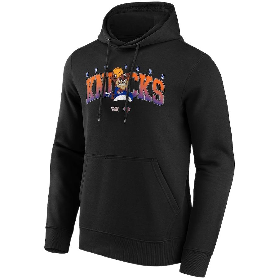 NBA New York Knicks Looney Tunes Taz Pullover Hoodie Black () 13327547