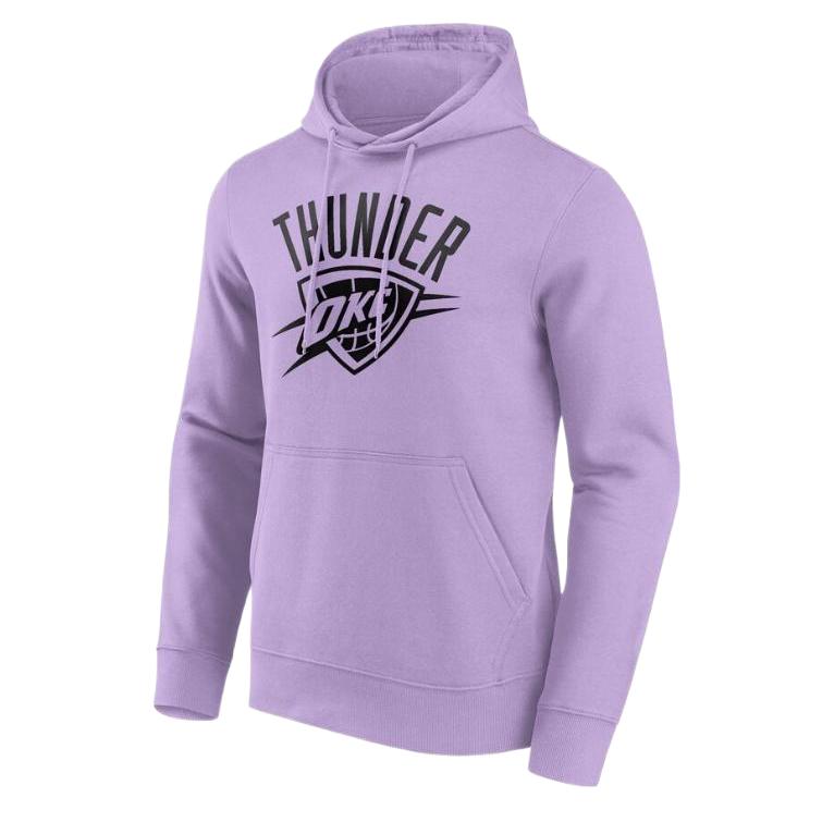 NBA Oklahoma City Thunder Fanatics Mono Logo Purple Hoodie Pullover 200360818