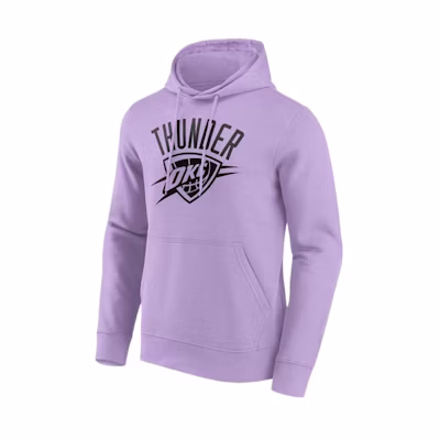 NBA Oklahoma City Thunder Fanatics Mono Logo Purple Hoodie Pullover 200360818