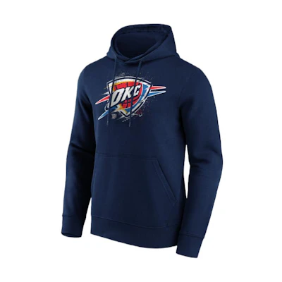 NBA Oklahoma City Thunder Fanatics Splatter Hoodie Blue/Black Casualwear 12088204
