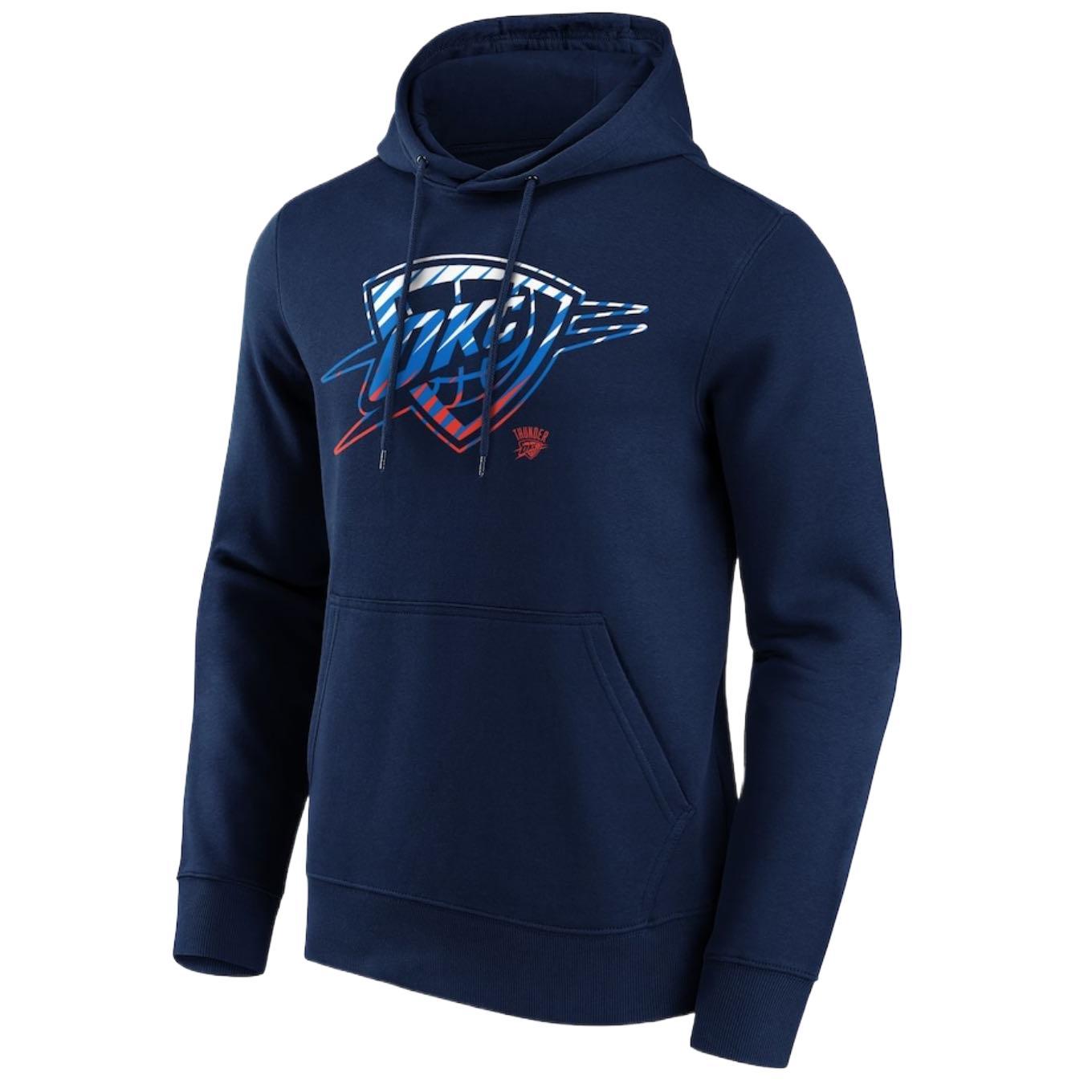 NBA Oklahoma City Thunder Graphic Hoodie Navy Blue - Comfortable & Breathable 12085460