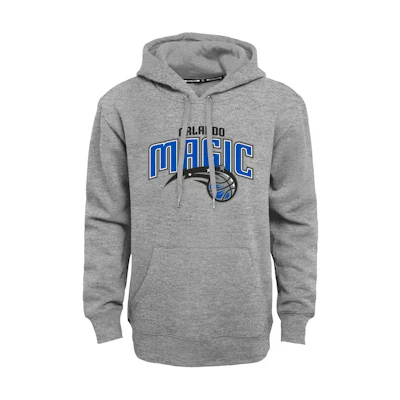 NBA Orlando Magic Logo Print Pullover Hoodie Long Sleeve Gray () 13380053
