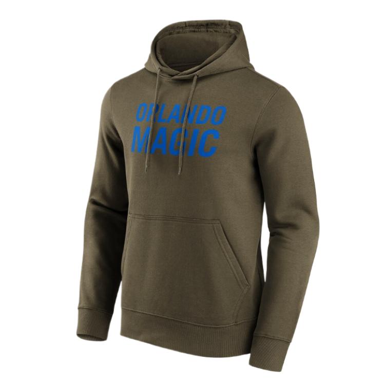 NBA Orlando Magic Printed Hoodie Long Sleeve - Olive Green 12088647