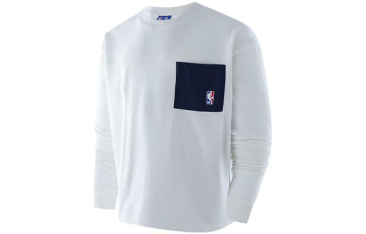NBA Passport Series Lakers Logo Sweatshirt White - Unisex Sportswear Crewneck F3APFA22CR13632LAL