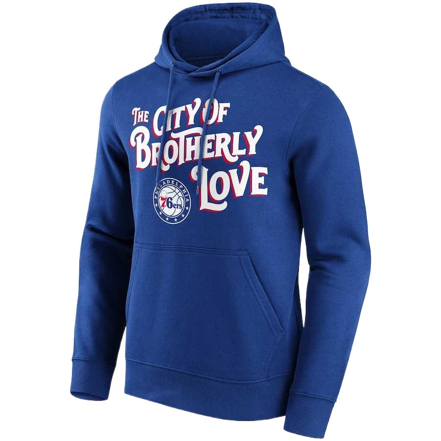 NBA Philadelphia 76ers Blue Hoodie Long-Sleeve Sweatshirt 12089168