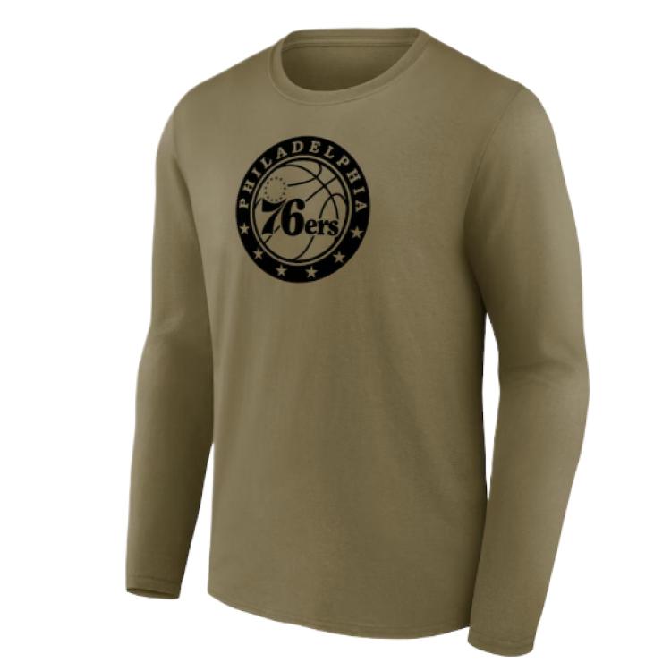 NBA Philadelphia 76ers Green Crewneck Pullover Casual Sweatshirt - 200355831