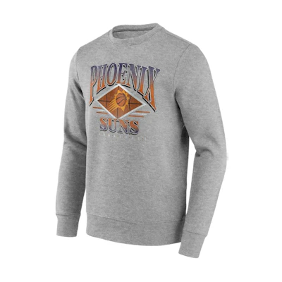 NBA Phoenix Suns Fanatics Crewneck Letter Pullover Sweatshirt Grey 13340836