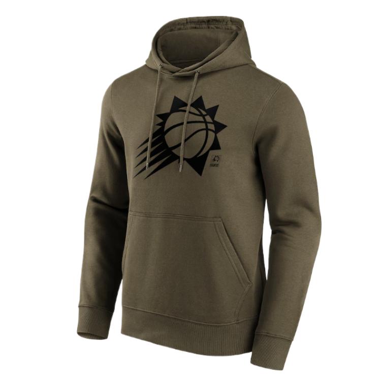 NBA Phoenix Suns Graphic Printed Unisex Hoodie Sweatshirt - Brown Green 12087287
