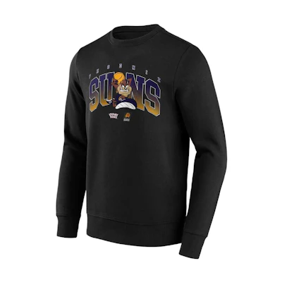 NBA Phoenix Suns Looney Tunes Taz Black Graphic Pullover Sweatshirt Men 13327623