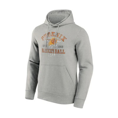 NBA Phoenix Suns Nothing But Net Graphic Hoodie Grey Long Sleeve Pullover 12082045
