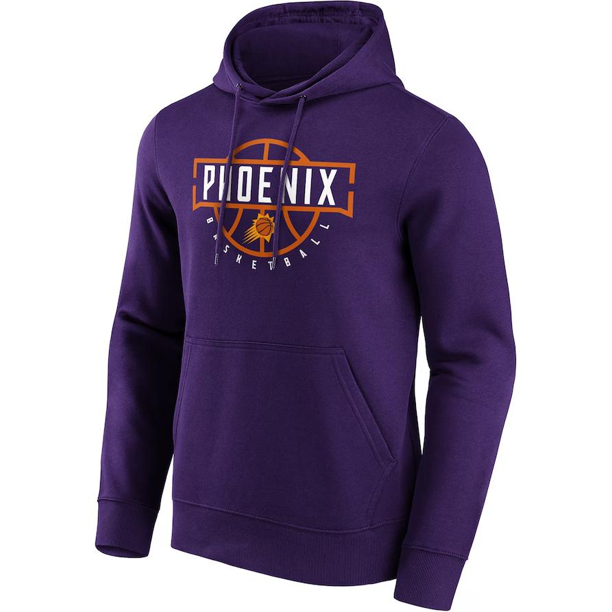 NBA Phoenix Suns PHX Ball Logo Hoodie Purple Long Sleeve Sweatshirt 12082042
