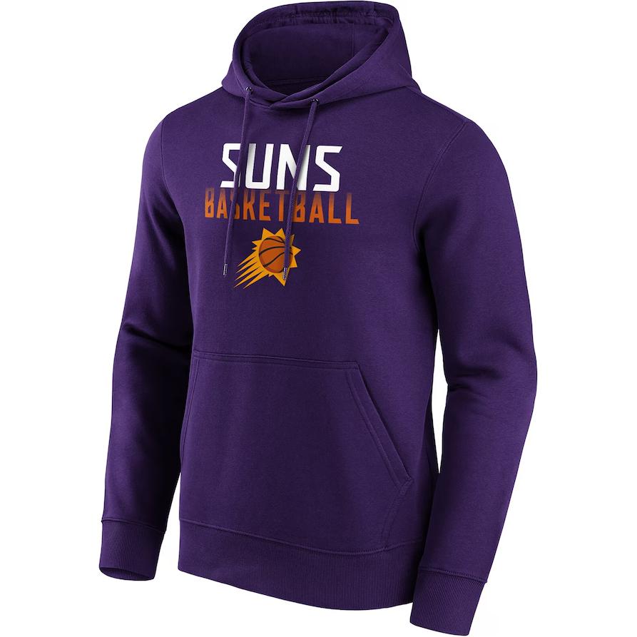 NBA Phoenix Suns Purple Hoodie Pullover Letter Print Long Sleeve Sweatshirt 12082024