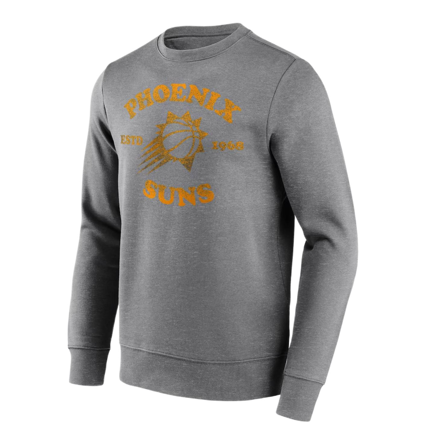 NBA Phoenix Suns Retro Crewneck Sweatshirt Men’s Gray 12082039
