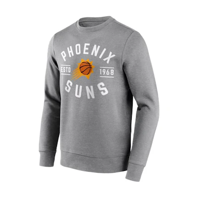 NBA Phoenix Suns True Classic Graphic Crewneck Sweatshirt Grey Long Sleeve 12085016