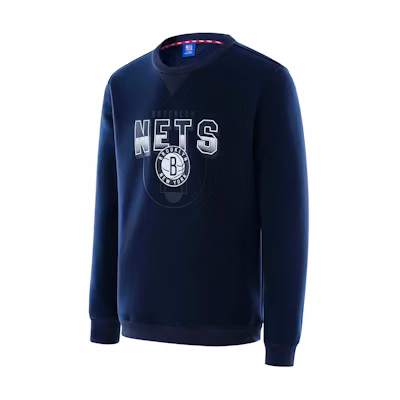 NBA Playoff Brooklyn Nets Crewneck Graphic Fleece Sweatshirt Navy Unisex F3APHO22CR13727BKN