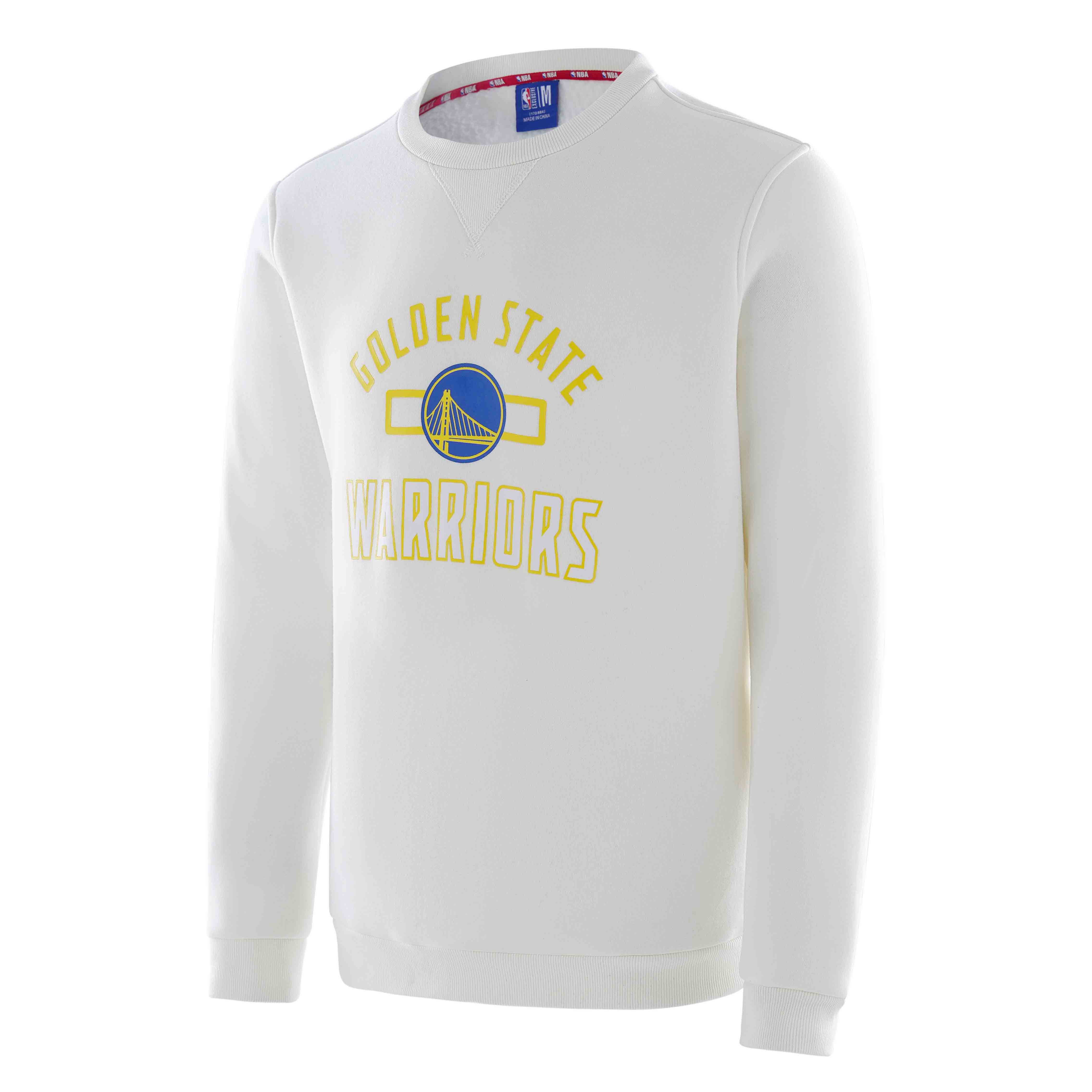 NBA Playoffs Golden State Warriors Logo Crewneck Sweatshirt Unisex White F3APHO22CR13714GSW