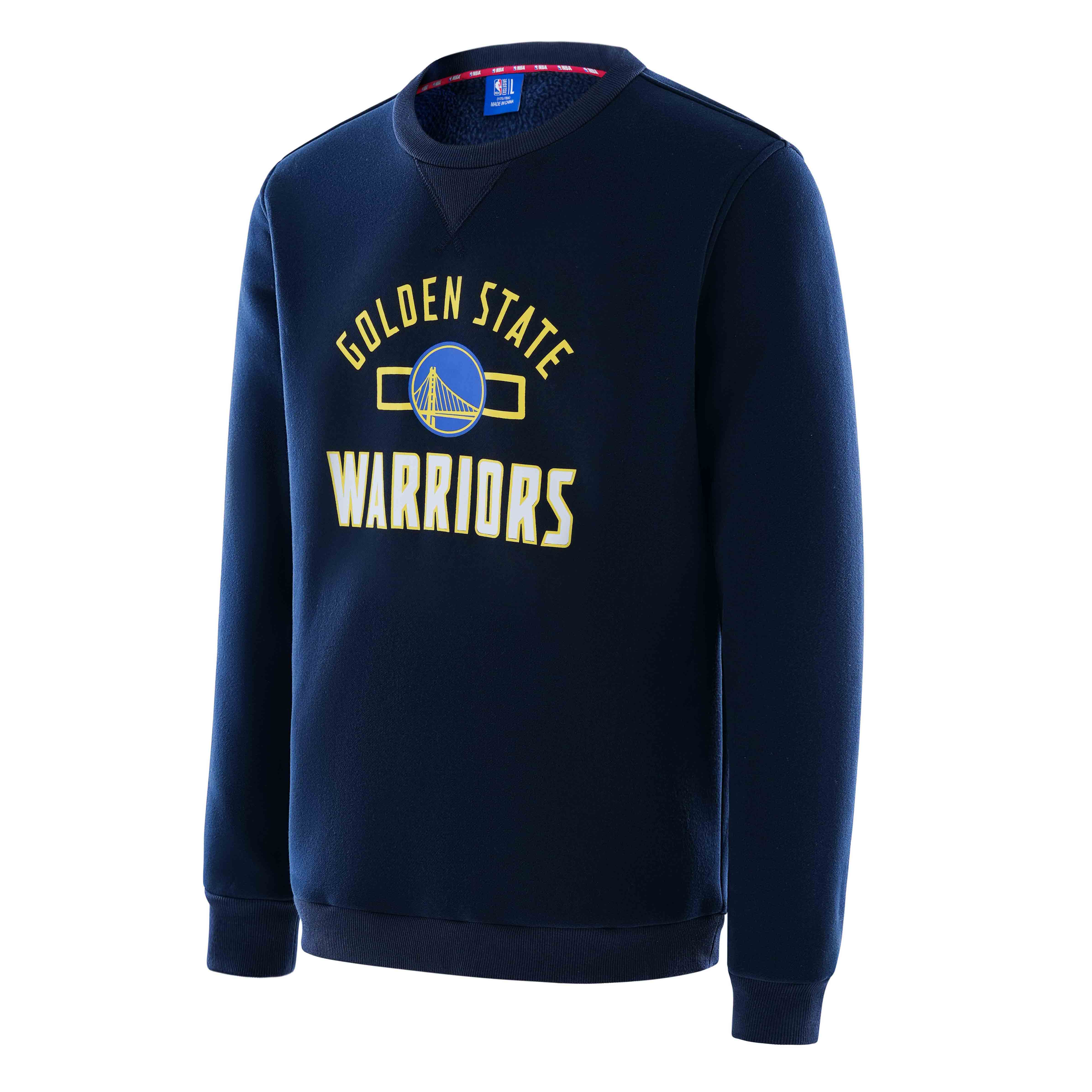 NBA Playoffs Golden State Warriors Logo Crewneck Sweatshirt Navy Unisex F3APHO22CR13712GSW