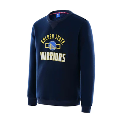 NBA Playoffs Golden State Warriors Logo Crewneck Sweatshirt Navy Unisex F3APHO22CR13712GSW