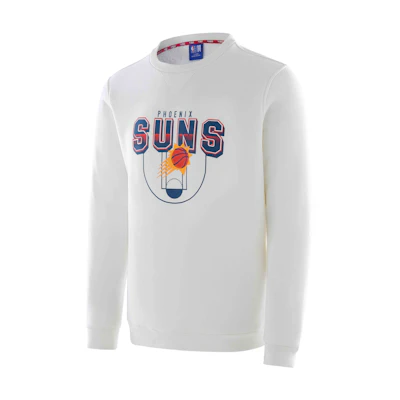NBA Playoffs Phoenix Suns Letter Print Crewneck Sweatshirt Unisex - White F3APHO22CR13720PHO