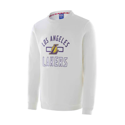 NBA Playoffs Series Lakers Logo Crewneck Sweatshirt Unisex - White F3APHO22CR13717LAL