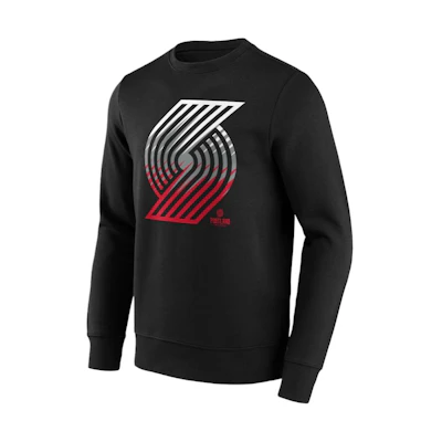 NBA Portland Trail Blazers Fade Graphic Crewneck Sweatshirt Black () 12085528