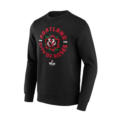 NBA Portland Trail Blazers Fanatics Floral Print Sweatshirt Black () 12089296