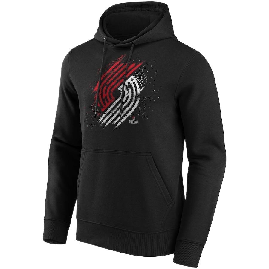 NBA Portland Trail Blazers Fanatics Pullover Hoodie Black 12088190