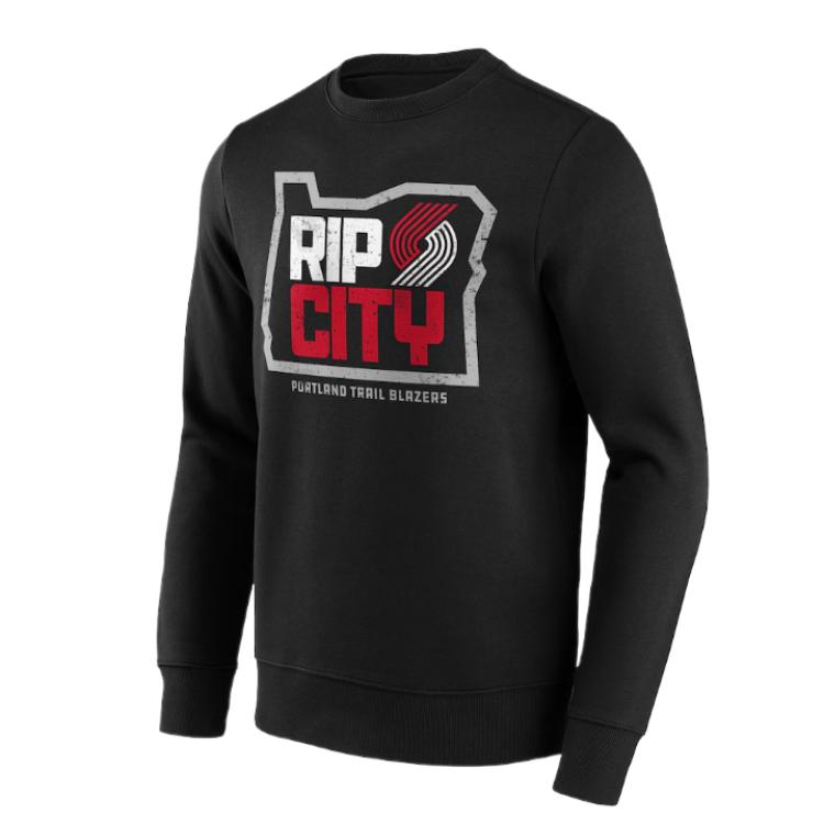 NBA Portland Trail Blazers Graphic Pullover Sweatshirt Black () 12089279