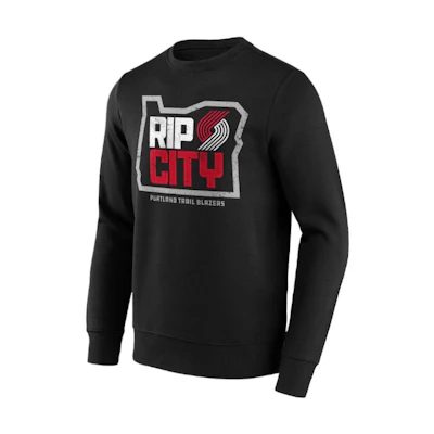 NBA Portland Trail Blazers Graphic Pullover Sweatshirt Black () 12089279