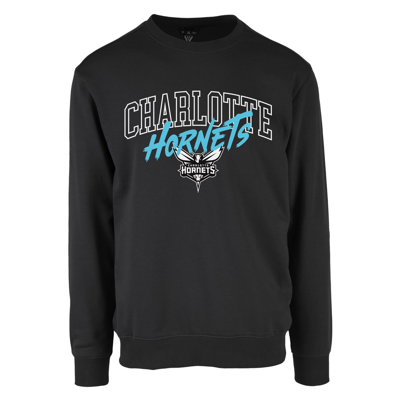 NBA Punk Series Charlotte Hornets LaMelo Ball Black Crewneck Sweatshirt Male LWAPHO22CR13097CHA