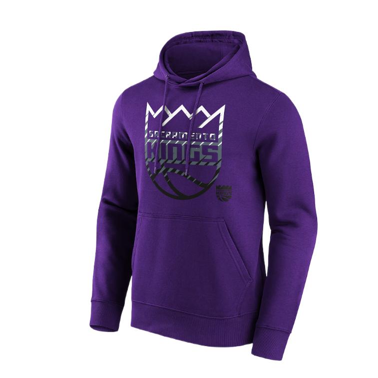 NBA Sacramento Kings Fade Print Hoodie Deep Purple 12085289