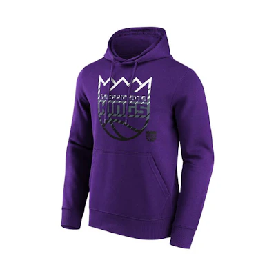 NBA Sacramento Kings Fade Print Hoodie Deep Purple 12085289