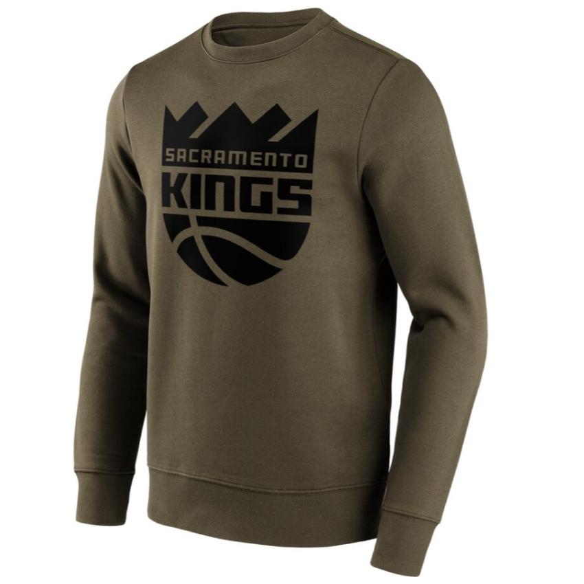 NBA Sacramento Kings Fanatics Soft Cozy Hoodie Olive Green 12087191