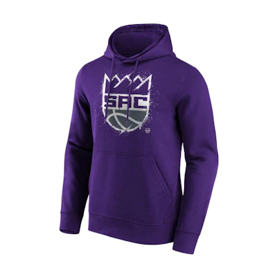NBA Sacramento Kings Fanatics Splatter Logo Purple Hoodie 12088228