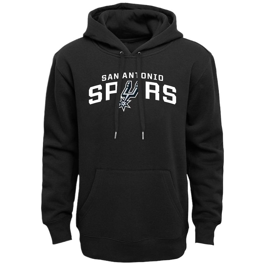 NBA San Antonio Spurs Alphabet Print Hoodie Black Pullover 200544630