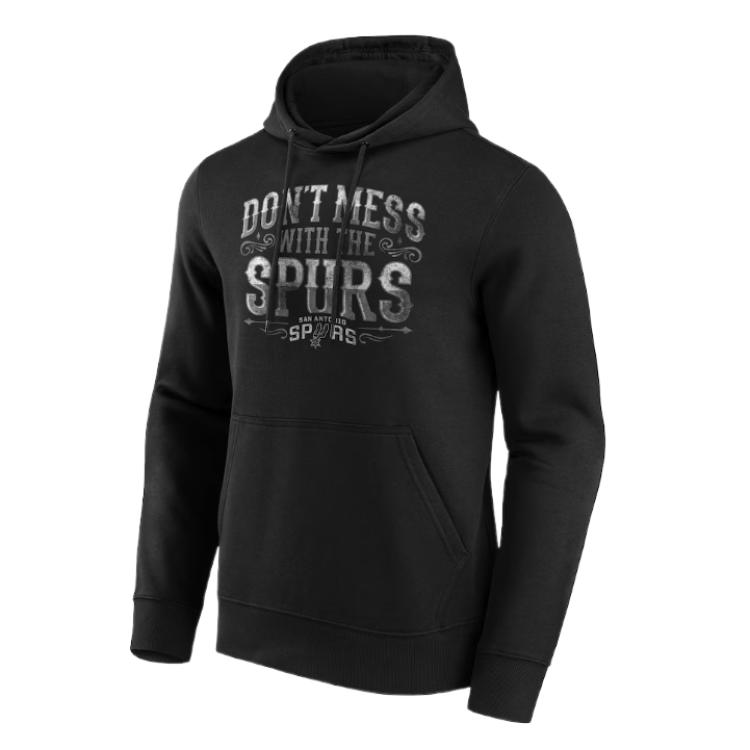 NBA San Antonio Spurs Fanatics Hoodie Letter Print Black ( Long Sleeve) 12088981