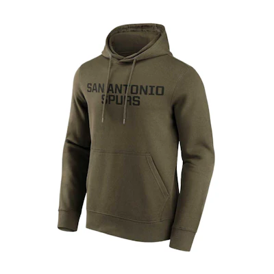 NBA San Antonio Spurs Letter Print Hoodie - Deep Green Pullover 12088601